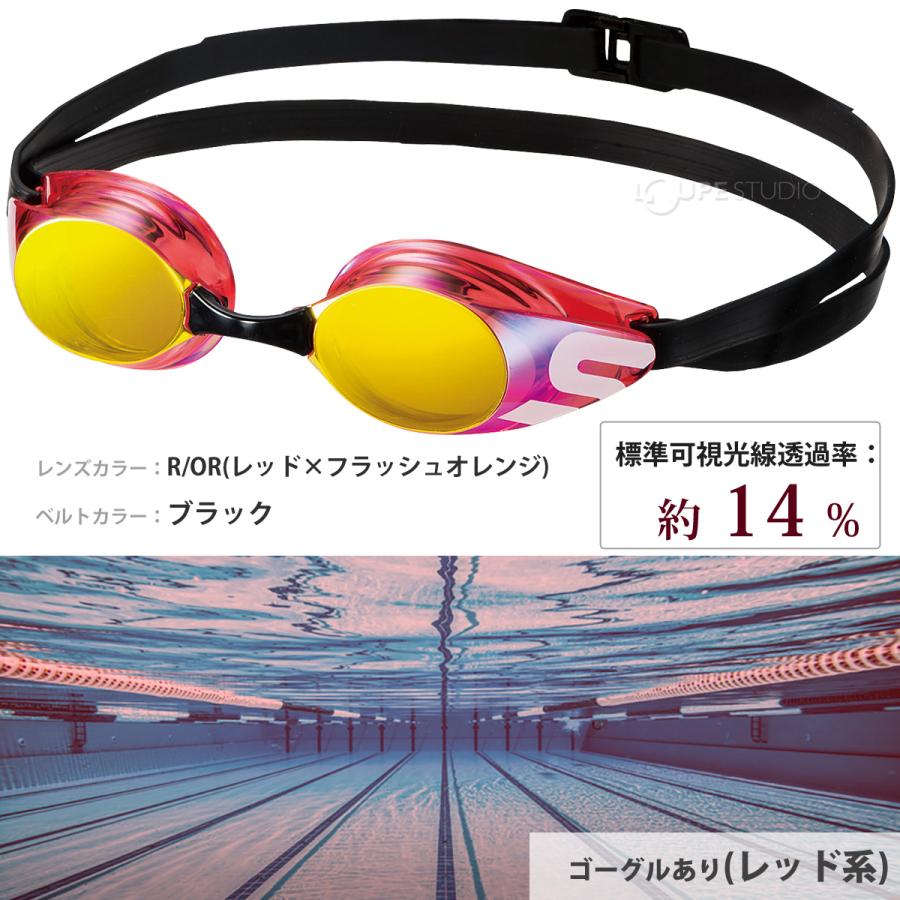 水中メガネ 子供用 ノンクッション ジュニア レーシング ミラーモデル スイミングゴーグル 水泳 競泳 スワンズ SWANS |  | 02