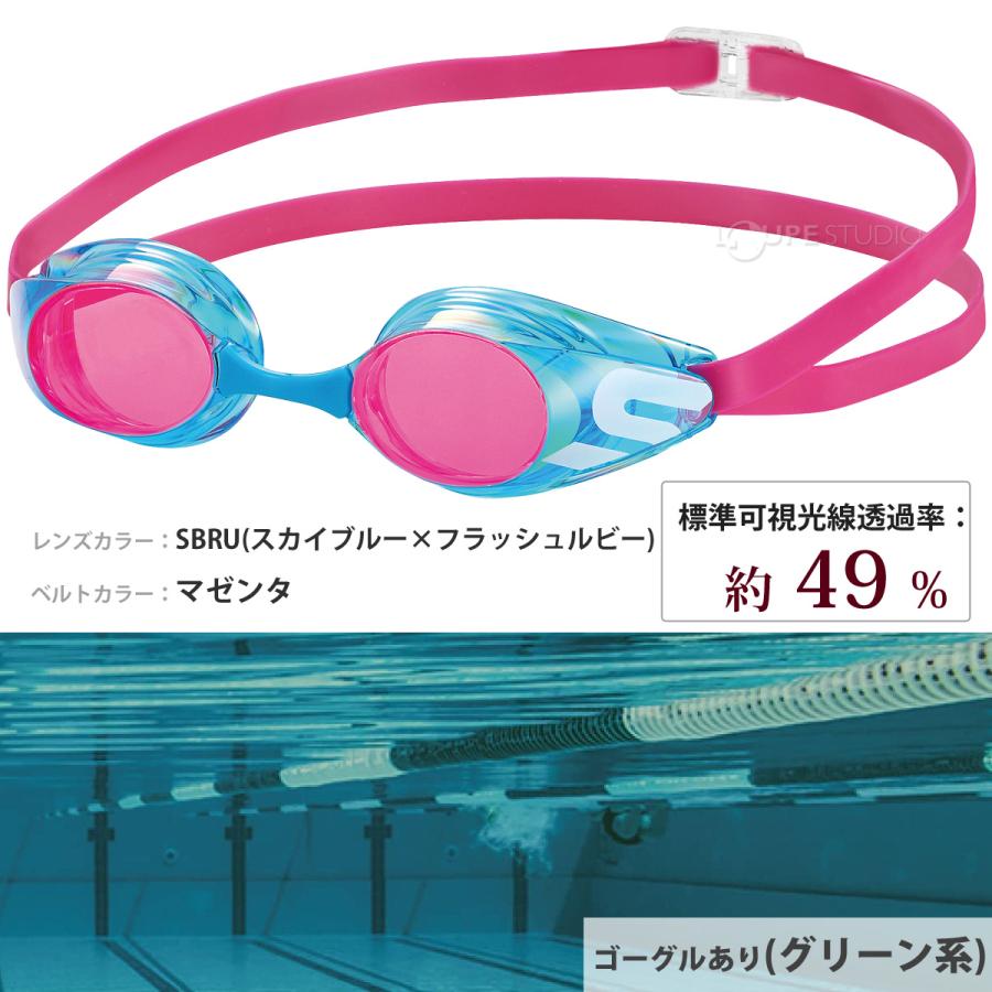 水中メガネ 子供用 ノンクッション ジュニア レーシング ミラーモデル スイミングゴーグル 水泳 競泳 スワンズ SWANS |  | 03