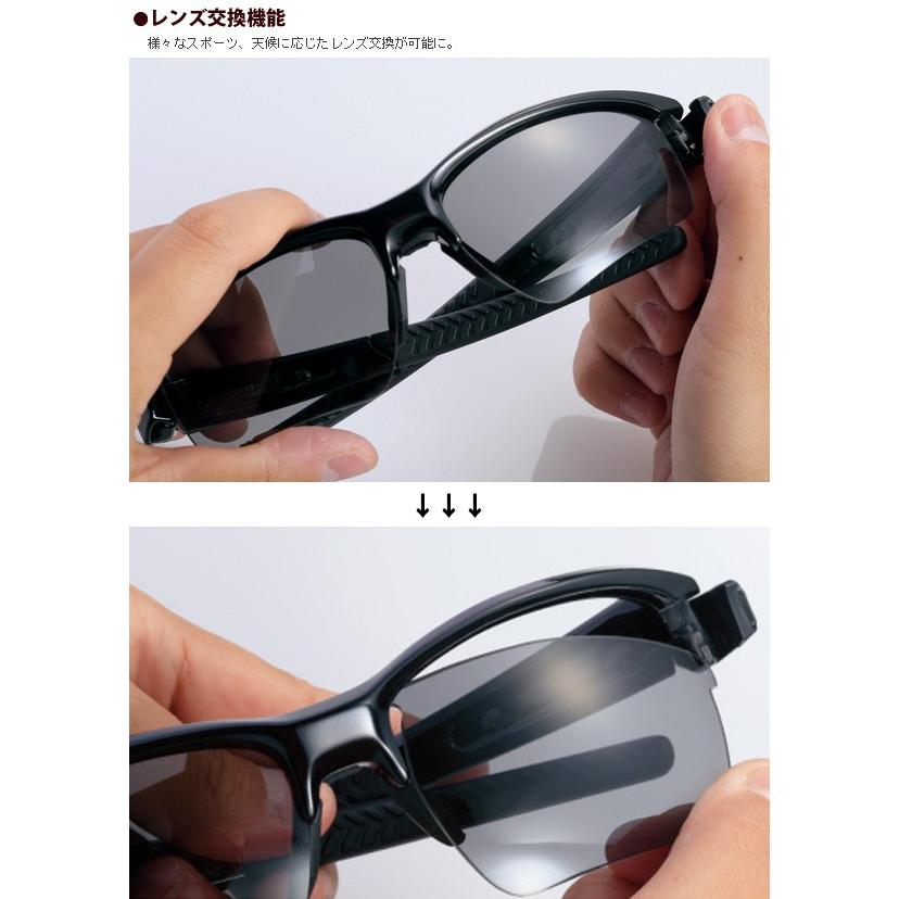 LION SIN スポーツサングラス ライオン シン ミラーレンズ LI SIN-1701