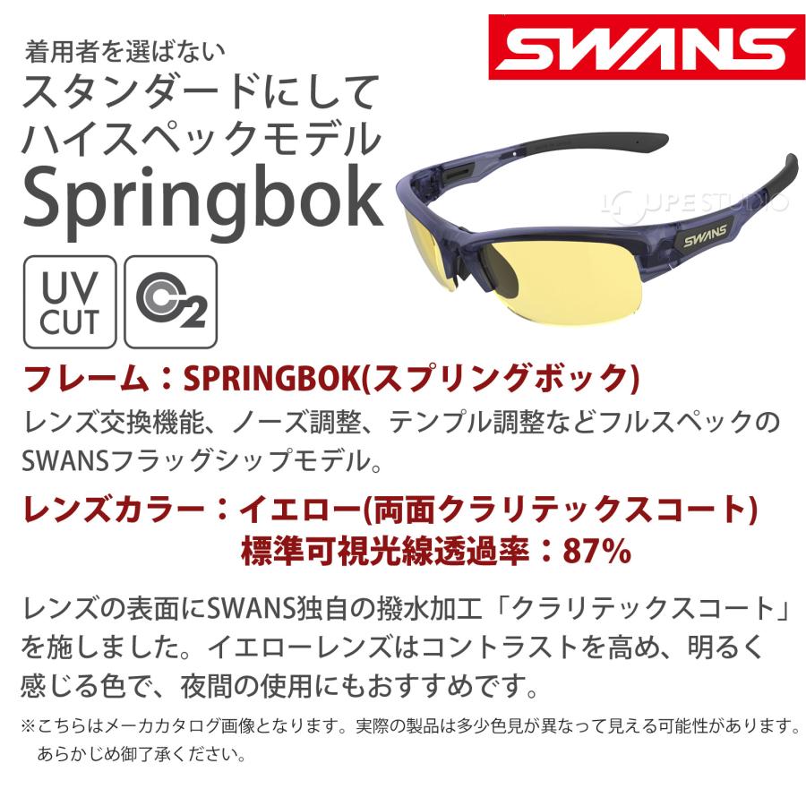 SPRINGBOK サングラス スポーツサングラス フレーム+L-SPB-0411 Y