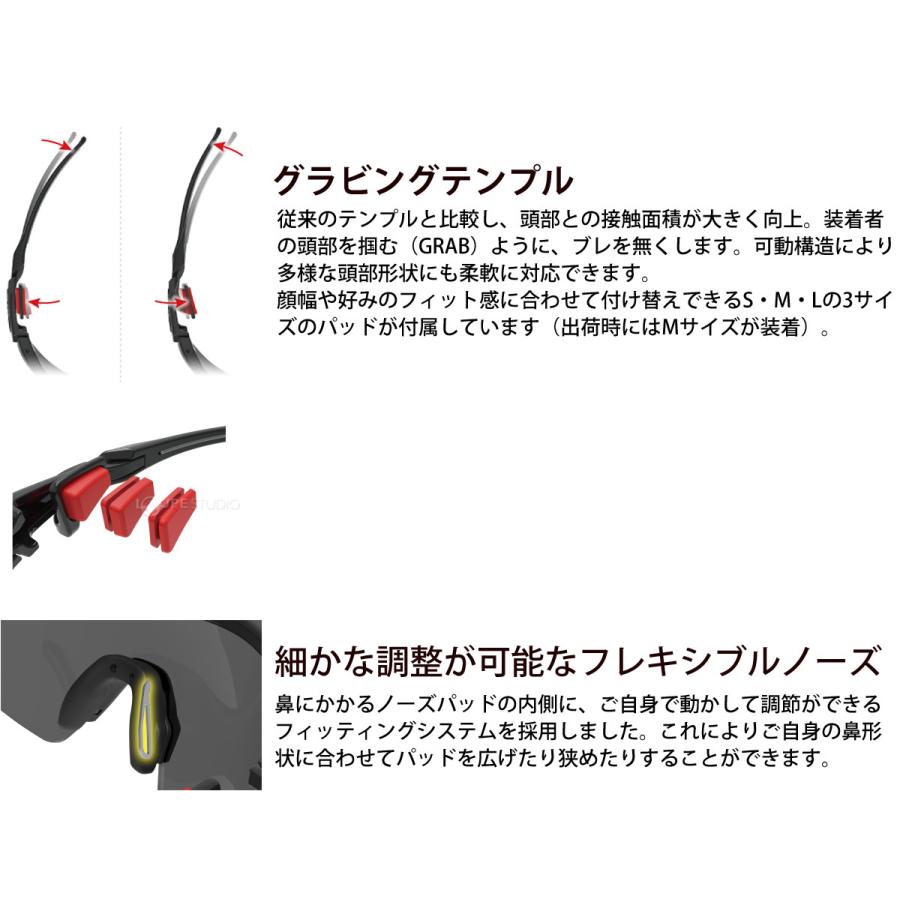 スポーツサングラス FACEONE(フェイスワン)シリーズ ミラーレンズ ゴルフ 自転車 野球 スポーツ メンズ スワンズ SWANSの画像