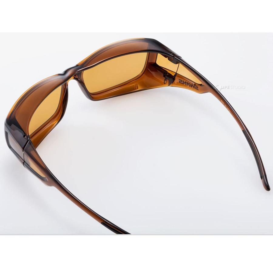 SWANS（スワンズ） 偏光サングラス オーバーグラス オーバーサングラス