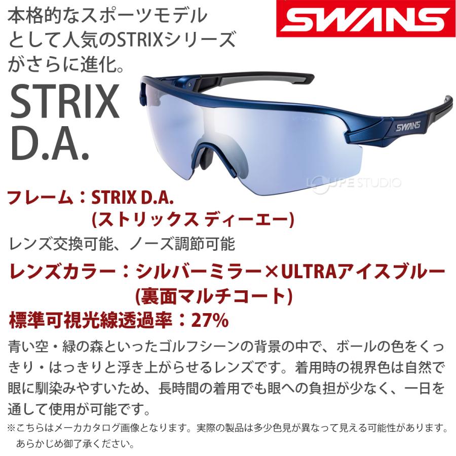 黒眼鏡 STRIX D.A.ひな型 F-STX DA+ L-STX DA-3114 ICBL ウルトラ水晶体 鏡鑑水晶体 SWANS スワンズ