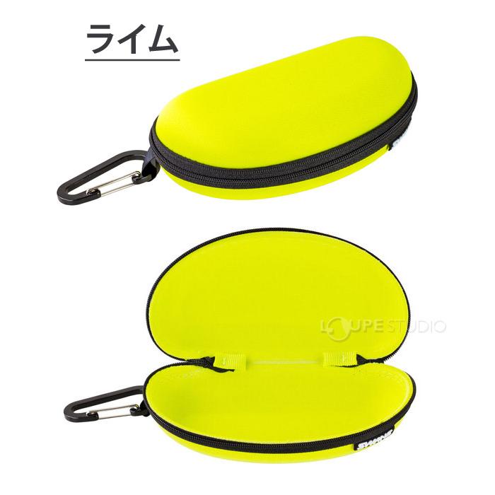 サングラスケース セミハードケース カラビナ付き 収納 メガネケース A
