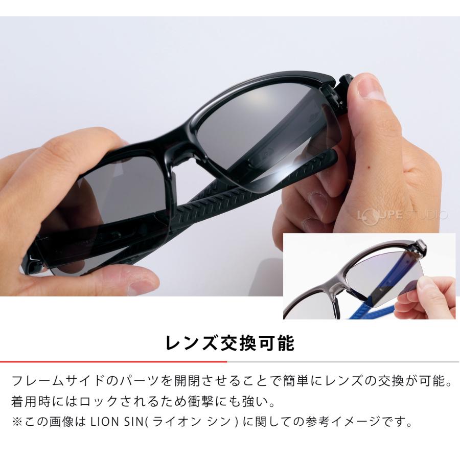 SWANS正規品 スワンズ サングラス UVカット 調光 ミラー 日本製 LION