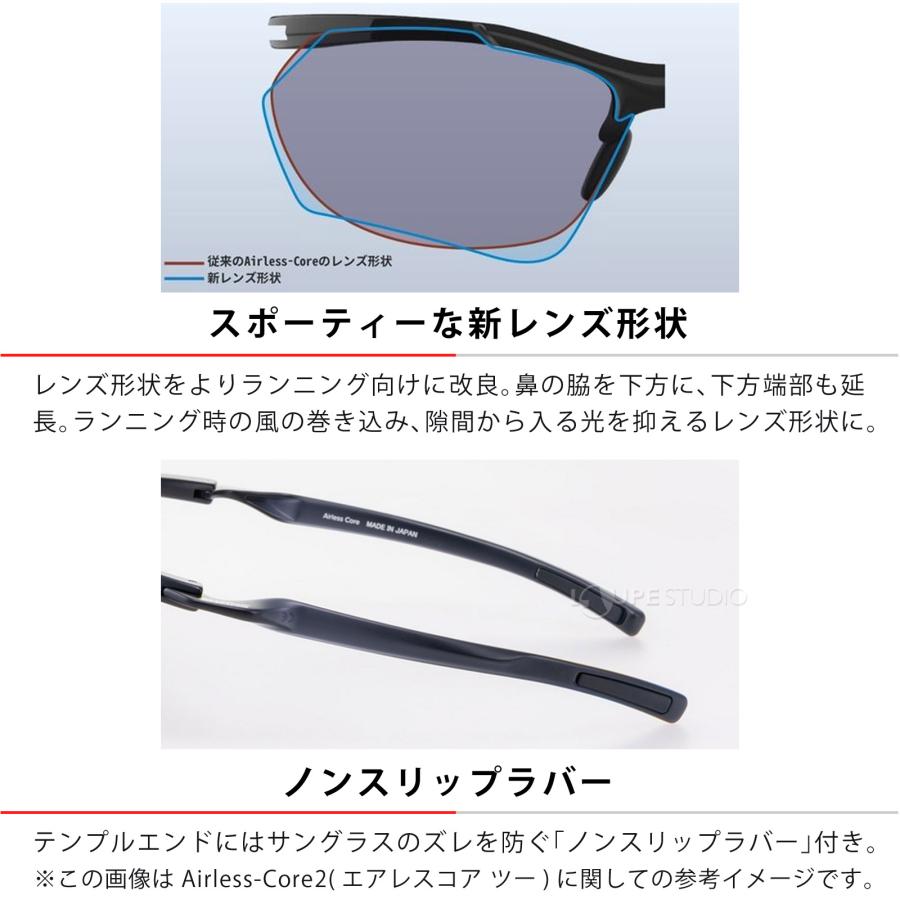 【正規品】リファエピゴー　新品未使用品　保護用サングラス付き SWANS正規品 スワンズ サングラス UVカット 偏光 日本製 Airless-Core2