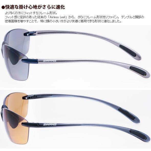 SWANS SALF-0051 GM R スポーツサングラス Airless-Leaf fit 偏光レンズモデル [SALF-0051 GMR ] | 【公式