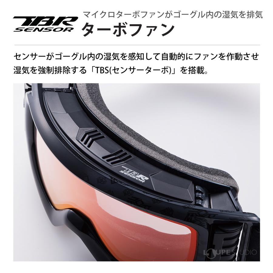 スノーゴーグル 眼鏡対応 スキー スノボ HELIターボファン付きモデル