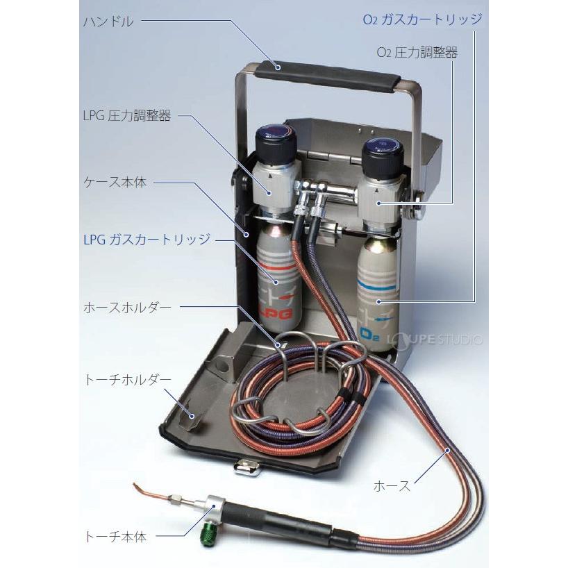 ミニトーチ NT-PRO 小型溶接機 L13002 日本炭酸瓦斯 ロウ付け 工具 溶接 バーナー 製造、工場用
