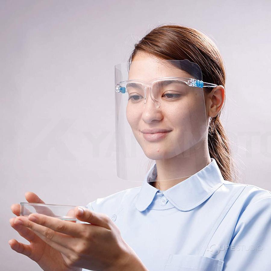 フェイスシールド メガネタイプ 日本製 眼鏡型 保護メガネ 曇らない 曇り止め 女性 男性 メガネの上から めがね マスク 山本光学 超軽量 眼鏡型 Trs ルーペスタジオ 通販 Yahoo ショッピング