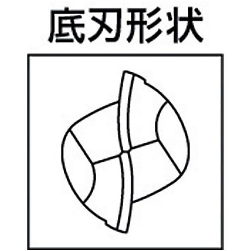 三菱K 2枚刃インパクトミラクルロングネック 超硬ボールエンドミル1.5mm [VF2XLBR0075N120S04] VF2XLBR0075N120S04 販売単位：1 送料無料_1