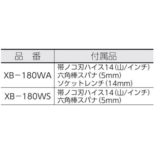 REX マンティス180用のこ刃 ハイス14山 XBH14 (5本)-