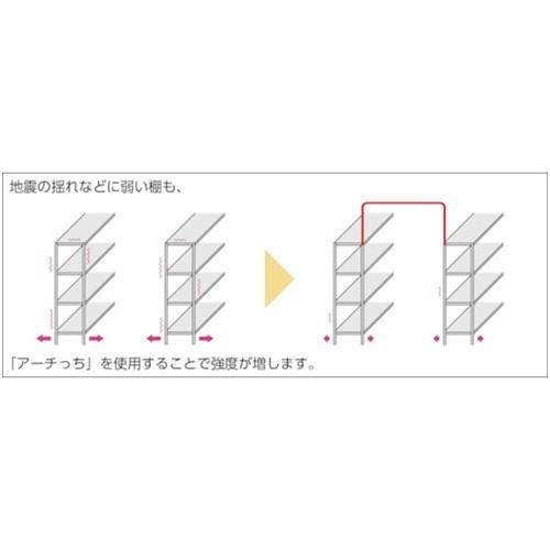TRUSCO トラスコ中山 アーチ型転倒防止バーアーチっち 820~1120 ネオグレー [TB-M1100N  NG] TBM1100N 販売単位：1 送料無料の画像