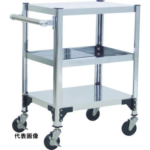 ステンレス製ワゴン ボルトタイプ TRUSCO トラスコ中山 ステンレス製導電性ワゴン 750X450XH829 [TT3-823] TT3823 販売単位：1 送料無料