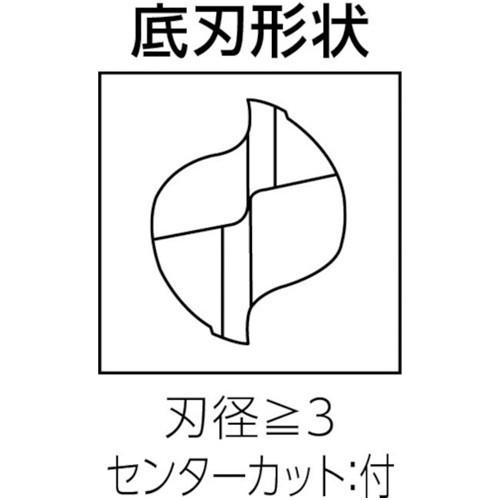 三菱K 2枚刃エムスター汎用 超硬スクエアエンドミルミディアム刃長(M)7mm 工事 建築 大工 diy [MS2MSD0700] MS2MSD0700 販売単位：1 送料無料_1
