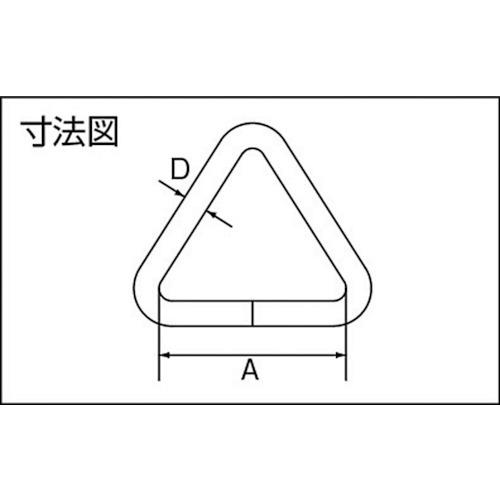 リング 水本 ステンレス 三角リンク 線径3mm 内幅30mm [B-601] B601 販売単位：1｜loupe｜02