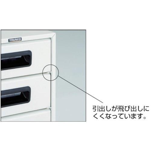 TRUSCO トラスコ中山 αレターケース スチール深型3段 引出飛出し防止型 [A4-W3N] A4W3N 販売単位：1 送料無料_1