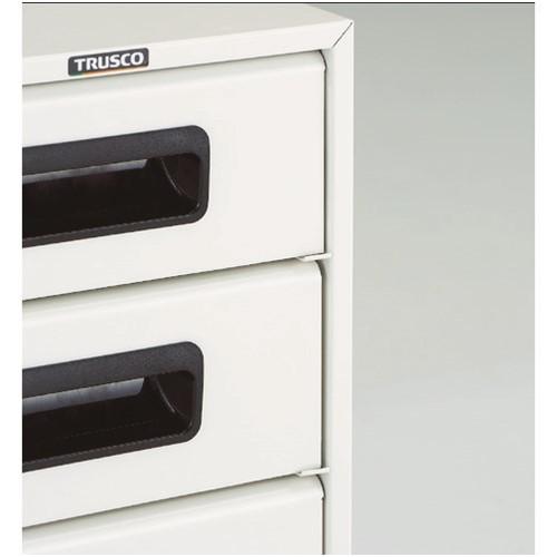 TRUSCO トラスコ中山 αレターケース スチール深型3段 引出飛出し防止型 [A4-W3N] A4W3N 販売単位：1 送料無料_2