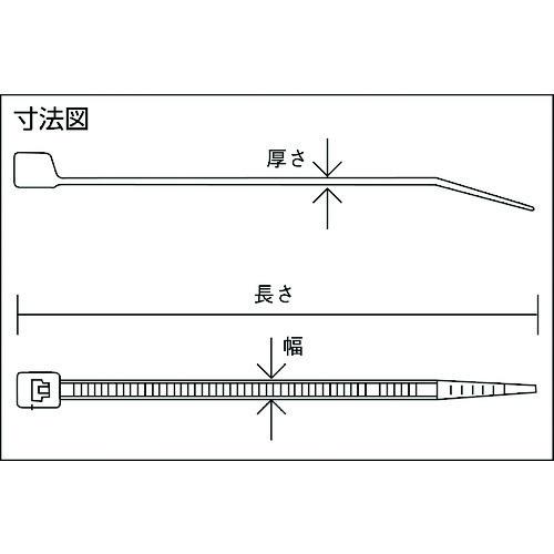 結束バンド 工具 ケーブル 配線 固定 屋内・屋外用 TRUSCO トラスコ中山 ケーブルタイ幅2.5mm×120mm最大結束φ28耐候性 100本 [TRCV-120SSW] TRCV120SSW 販｜loupe｜04