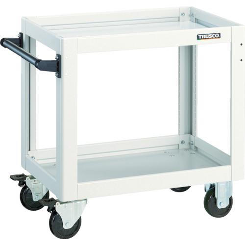スチール製ワゴン ボルトタイプ TRUSCO トラスコ中山 ツールワゴン ドルフィン 600X400 ホワイト [DLWS-662-W] DLWS662W 販売単位：1 送料無料