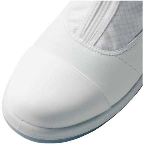 作業靴　ワーク　安全靴　おすすめ　作業用　SCR1200FCAPHH23　[SCR1200FCAP-HH-23.5]　トウガード付　先芯入りクリーン静電靴　ハーフフード　23.5CM　ミドリ安全　くつ