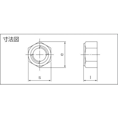 六角ナット　ケー・エフ・シー　ゆるみ止めKナット(ステンレス)　[SUS　送料無料　KN-24]　販売単位：1　SUSKN24