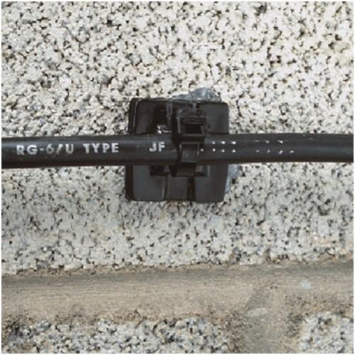 PANDUIT エポキシ用マウントベース 耐候性黒 (100個入) [EMS-A-C0