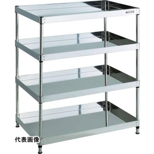 ステンレス製ワゴン ボルトレスタイプ TRUSCO トラスコ中山 ステンレスワゴン 304クリーンフェニックス ラック型 600X400 4段 [CPE3-R1264] CPE3R1264 販売