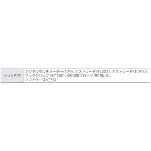 デジタル・マルチメーター179/EDA2コンボ・キット [179/EDA2] 179EDA2 販売単位：1 送料無料 【透視度】