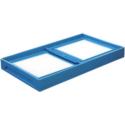 KUNIMORI プラスチック折畳みコンテナ パタコン N-180 ブルー [50210