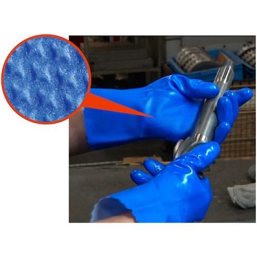 塩化 裏毛付 SHOWA 塩化ビニール手袋 No152タフレックス ブルー L