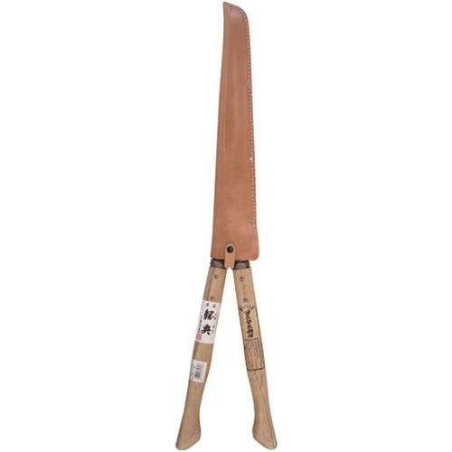 鋼典 刈込鋏 安来鋼付ネジ式トメ付 1尺樫 和釘打桂コブ柄 [A-71] A71 販売単位：1 送料無料_1