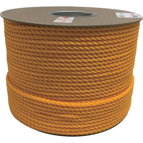 ポリエチレン ユタカメイク ポリエチレンロープドラム巻 6mm×200m イエロー [PRE-100] PRE100 販売単位：1 送料無料