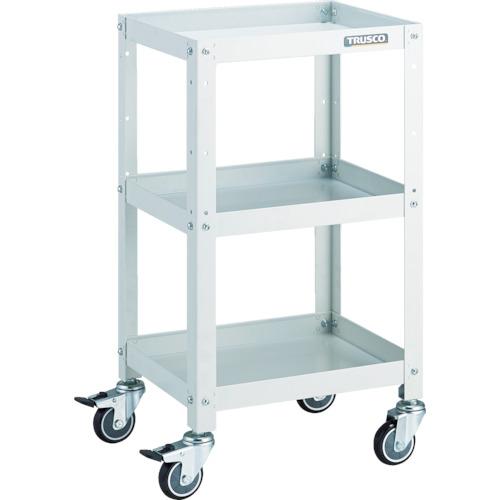 スチール製ワゴン ボルトタイプ TRUSCO トラスコ中山 ツールワゴン ラビットワゴン 400X350 ウレタン車輪 ホワイト [RBW-743U W] RBW743UW 販売単位：1 送料