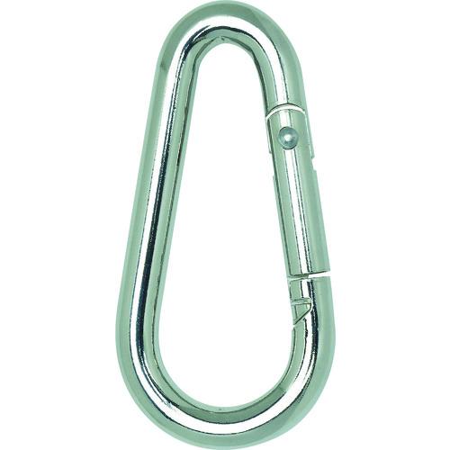 TRUSCO トラスコ中山 国産カラビナハーケン NS型 スチール製 8X80mm