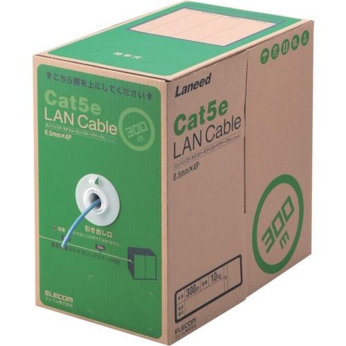 ■ELECOM EU RoHS指令準拠LANケーブル CAT5E 300m ブルー〔品番:LDCT2BU300RS〕【8357591:0】[店頭受取不可] ELECOM EU RoHS指令準拠LANケーブル CAT5E 300m ブルー [LD-CT2/BU300