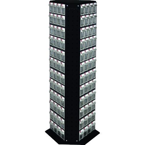 SHUTER 回転パーツスタンド 1230mm 144引出し 黒色 [RFO-8144-BK] RFO8144BK 販売単位：1 送料無料