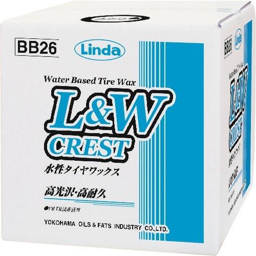 Linda L&Wクレスト 水性タイヤワックス 9kg [BB26] BB26  販売単位：1 送料無料｜loupe