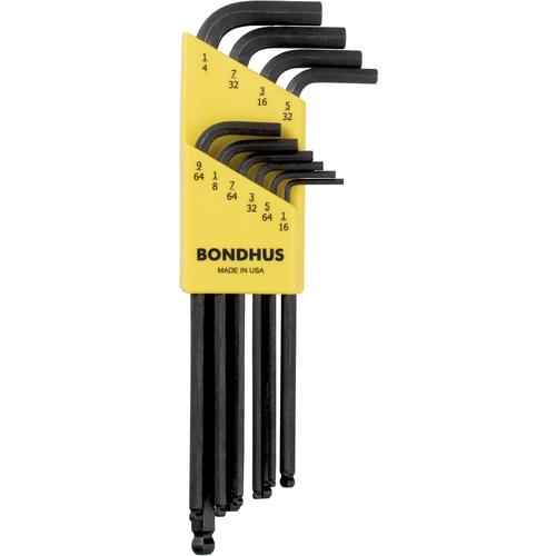 ボールポイント六角棒レンチ インチサイズ ボンダス ボールポイント L レンチ ロング インチ セット10本組 1 16 1 4 Blx10 Blx10 販売単位 1 Trs B58h ルーペスタジオ 通販 Yahoo ショッピング