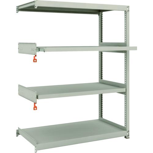 TRUSCO トラスコ中山 スチール製軽中量ボルトレス棚 M2型 W1160×D600×H1500 4段うちスライド2段 連結 [M2-5462M2B] M25462M2B 販売単位：1 送料