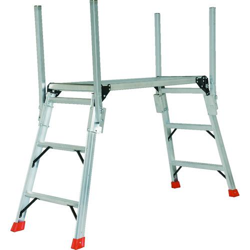 TRUSCO トラスコ中山 手掛り棒付足場台 1000X400XH850 [TDWT910-TE] TDWT910TE 販売単位：1 送料無料