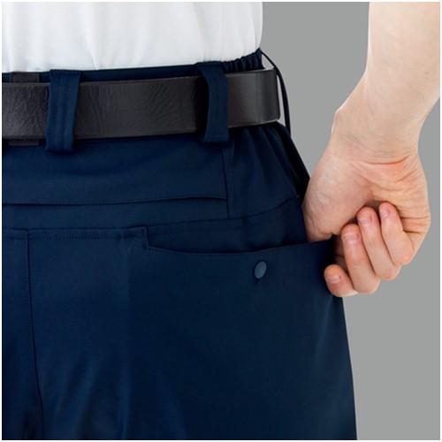 ズボン ミドリ安全 ハイストレッチパンツ VE627 下 ネイビー L [VE627