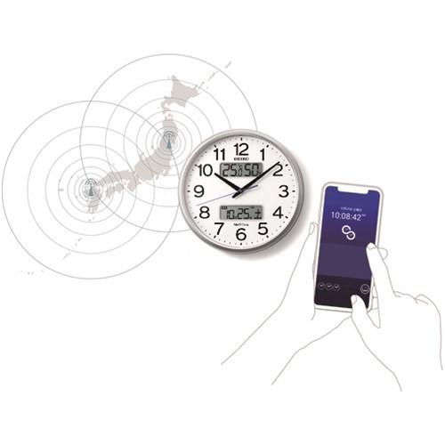 アナログ表示 SEIKO 電波掛時計 ”セイコーネクスタイム ZS251S” (ハイブリッド電波時計) [ZS251S] ZS251S 販売単位：1 送料無料_1