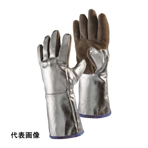 耐熱手袋　JUTEC　耐熱手袋　[H05LA238-W2-9]　販売単位：1　アルミナイズドレザー　送料無料　L　H05LA238W29