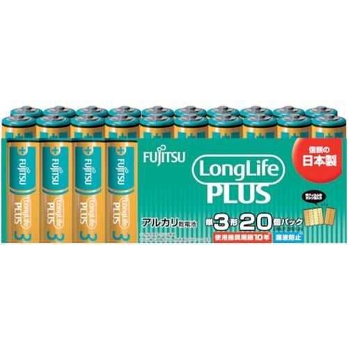 富士通 アルカリ乾電池単3 Long Life Plus 20個パック [LR6LP(20S)] LR6LP20S  販売単位：1｜loupe