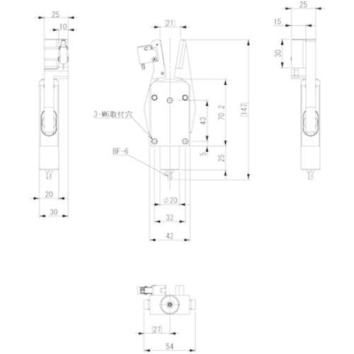 アインツ ランナーチャックEX(リミットSW付) [CHK-EX2L-20-C1 アインツ ランナーチャックEX(リミットSW付) [CHK-EX2L-20-C1