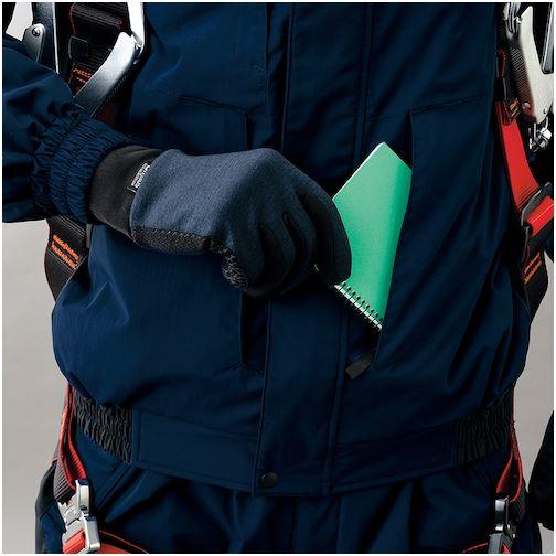 防寒着 アイトス フルハーネス対応防寒ジャケットブラックLL [AZ8976-010-LL] AZ8976010LL 販売単位：1 送料無料