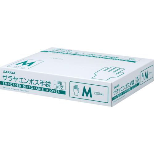 サラヤ エンボス手袋 PEクリア200枚入 M [51184] 51184 販売単位：1