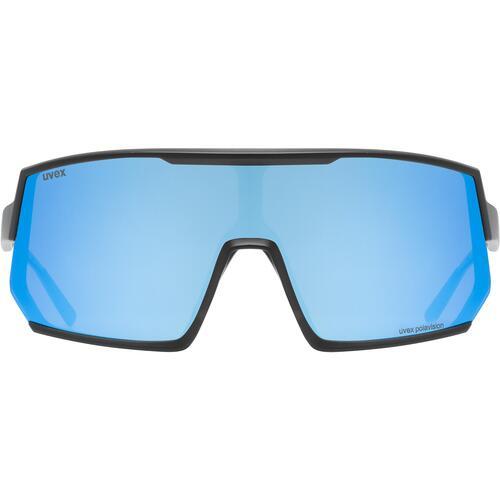 UVEX サングラス uvex sportstyle 235 P ブラックマット/ブルー 偏光