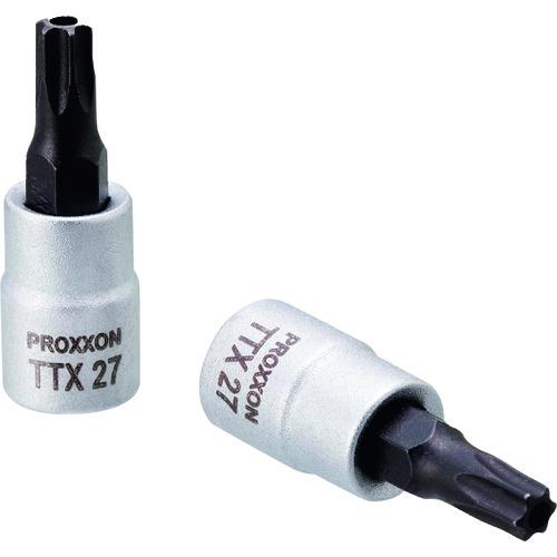 PROXXON トルクス[[R下]]ビットソケット いじり止め穴付 TTX27 [83761